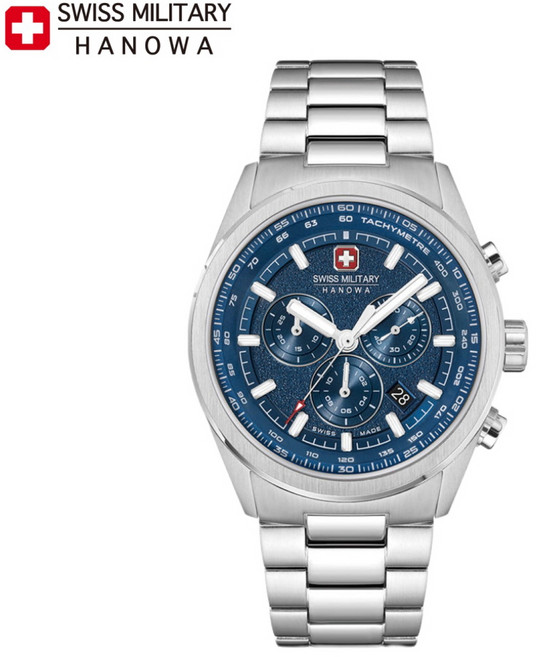 스위스밀리터리 하노와 쿼츠 크로노그래프 남성 손목시계 SMWGI0004205