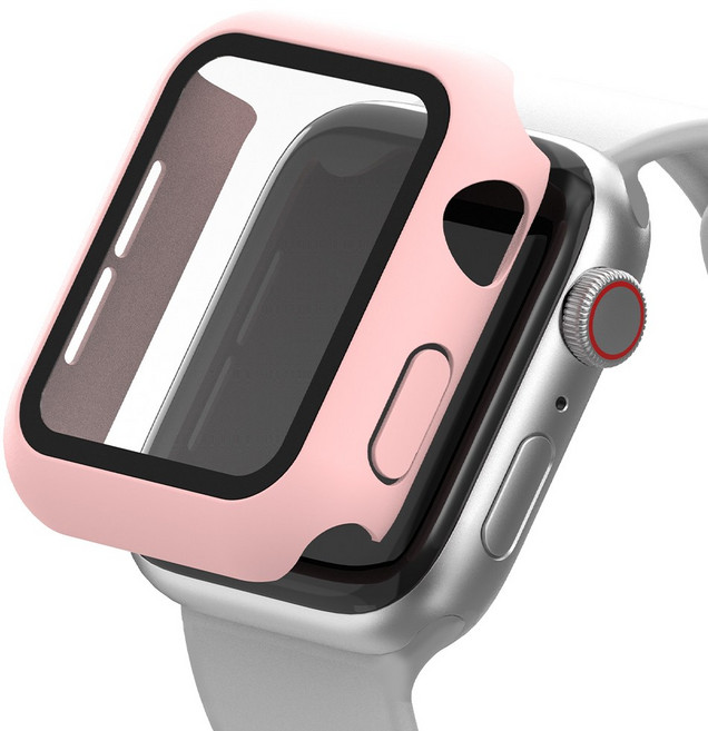 아이메이드잇 애플워치 호환 풀커버 일체형 케이스, 핑크, 1개