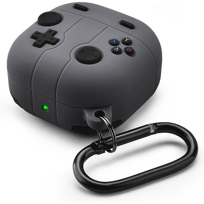 갤럭시 버즈 FE/갤럭시 버즈 2 3 프로/버즈 2 3 케이스, 블랙, 버즈 2 프로/버즈 2, 1개