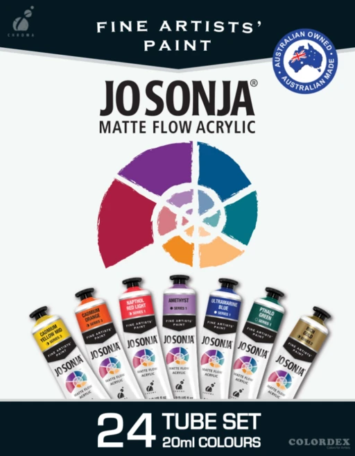 조소냐 전문가용 매트플로우 아크릴 컬러-20ml x 24색 세트 - 쿠팡