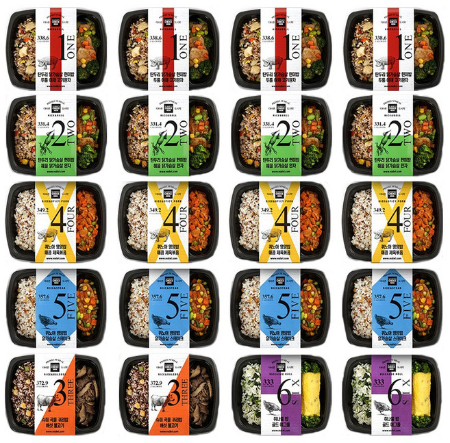 더바른 도시락 10+10 20팩 골라담기 시즌2.3.4 다이어트 도시락 냉동 파스타, 4.2kg, 1세트, 시즌2프리미엄(20팩)