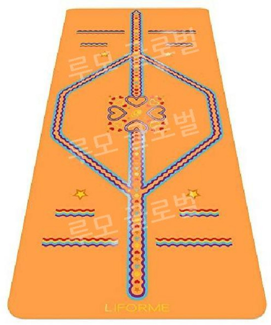 영국 정품 라이폼 천연고무 요가 매트 필라테스 Liforme 홈트매트, 1개, A. 오렌지
