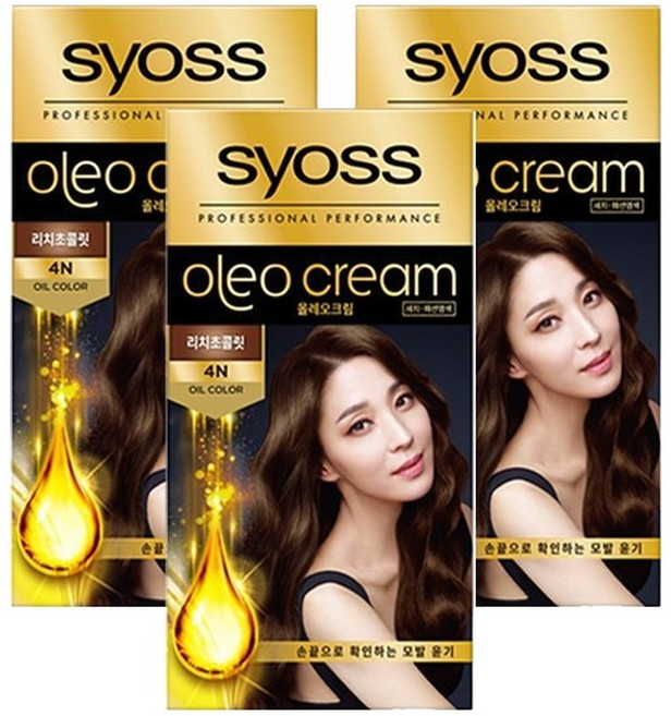 사이오스 올레오 염색약 4N 리치초콜릿 100g x 3개