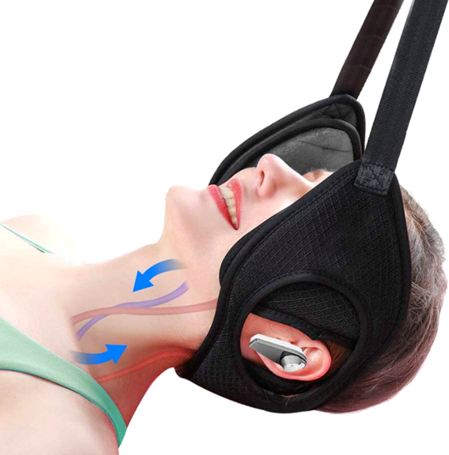 목늘리기 목 스트레칭 견인기 해먹 거북목 목견인 보조기, 1개
