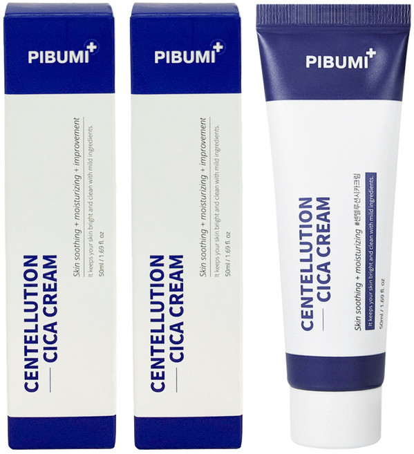 피부미 센텔루션 시카크림 극지성/재생크림/좁쌀/여드름/요철/진정/트러블, 2개, 50ml