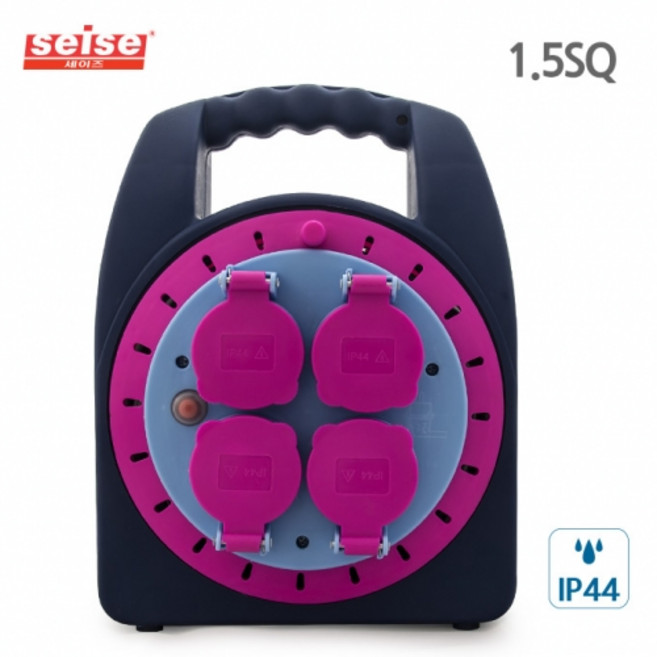 [세이즈] 방진방수형 전기릴선 10미터, 10m, 핫핑크, 1개