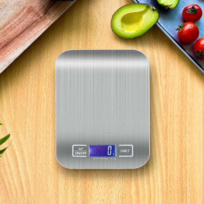 1g의 오차도 없는 빽라이트 이유식 제과제빵 계량용 디지털 주방저울 1kg, 실버