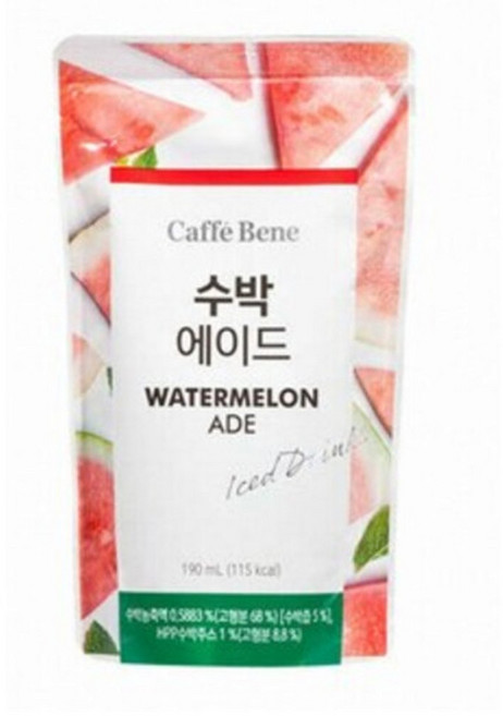카페베네 수박 에이드 190ml 30개