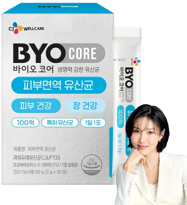 BYO 코어 피부면역 유산균 30p, 60g, 1개 - 쿠팡