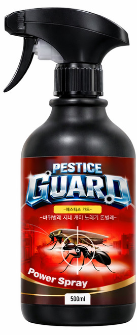 페스티스 가드 바퀴벌레 지네 개미 노래기 돈벌레 살충제 스프레이, 1개, 500ml