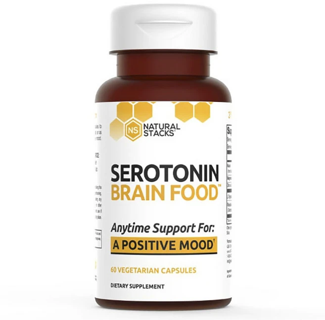 내추럴스택스 세로토닌 브레인 푸드 베지테리안 캡슐, 60정, 1개 - 쿠팡