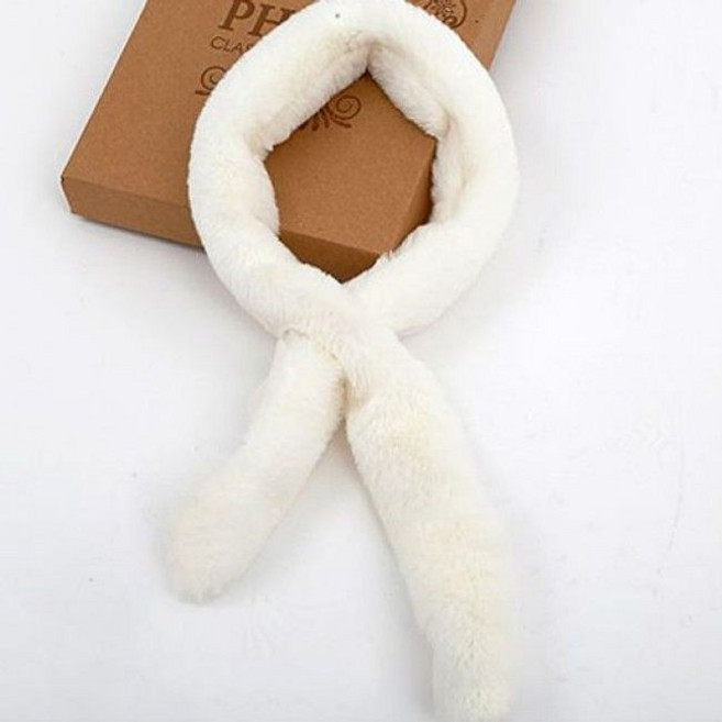 천연모피 귀여운 머플러