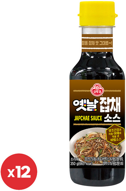 오뚜기 옛날잡채소스 350g 12개, 350ml