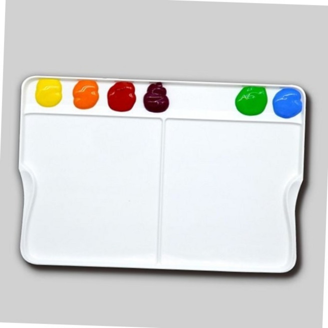 아크릴 물감용 멀티 파렛트 필오프 특수 재질 양손 겸용 전문가용 미술 팔레트 화구