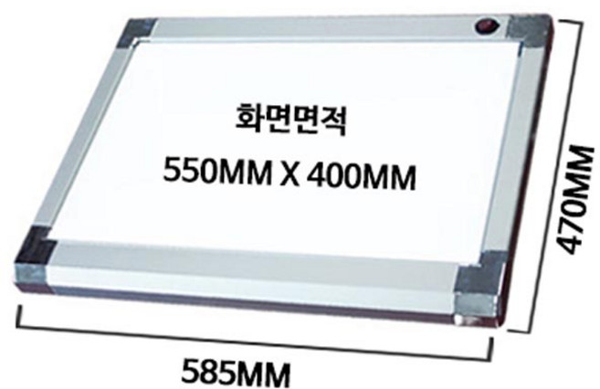 일진라이트박스/A2/MK-LED-BA2/블랙/LED TYPE-LED-BA2/블랙/585x470mm