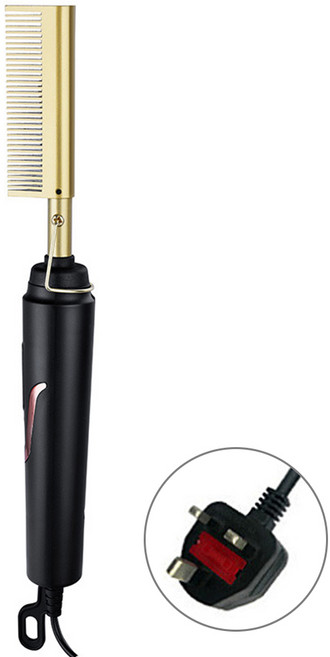 휴대용 전기 스트레이트닝 빗 모든 유형용 3 온도 미니 핫, 1) UK, 01 UK, 1) UK