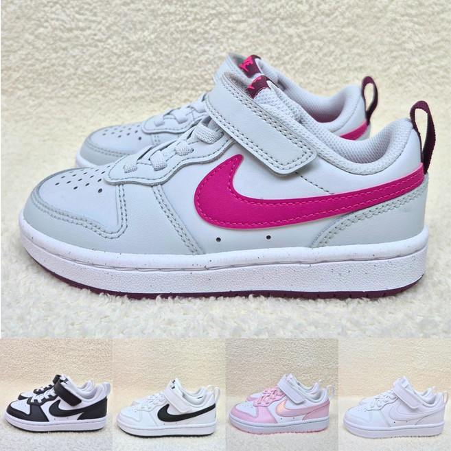 나이키 코트버로우 로우 키즈 스니커즈 찍찍이 데일리 운동화 [국내매장판 A/S가능]