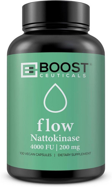 Nattokinase 4000 Fu 200mg - Vegan No Stearates Gluten Free - Pure Natural Blood Thinner & Blood Fl, 100 Count (Pack of 1), 1개, 100정