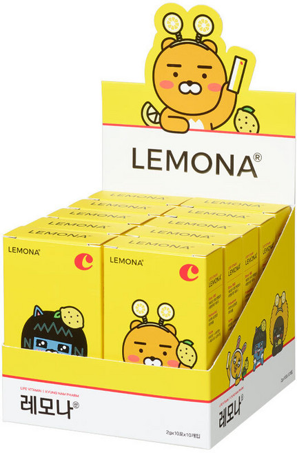 경남제약 레모나 카카오프렌즈 비타민C 100포, 2g, 100개