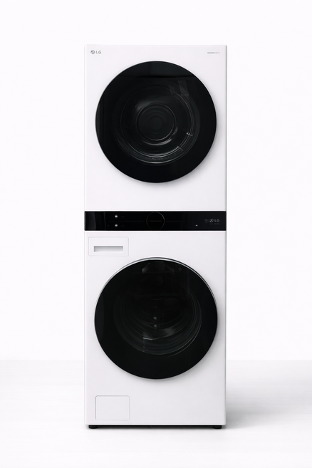 LG전자 트롬 오브제컬렉션 워시타워 W20WHN 드럼세탁기 + 건조기 24kg+20kg 방문설치, W20WD, 릴리 화이트