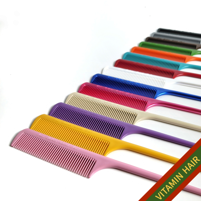 꼬리빗 우에하라 뉴델린 와인딩 파마 전문가용, 옐로우, 1개