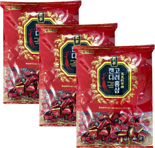 동아제과 고려홍삼캔디, 700g, 3개