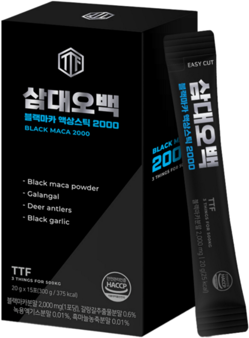 뉴트리커먼 삼대오백 블랙마카 고함량 액상스틱 활력부스터 흑마늘 최고함량 2000mg, 300g, 10개