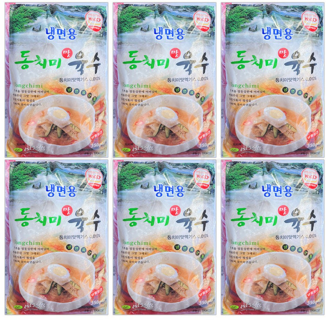 팔도맛쟁이 농민식품 동치미맛 냉면육수, 350g, 6개