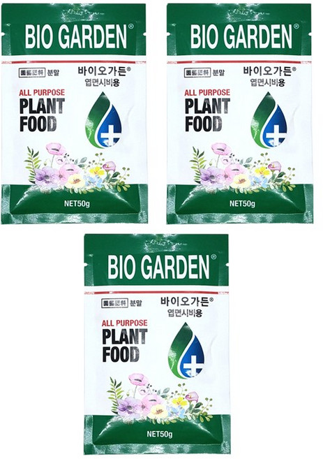 모두다 분말 수용제 식물 영양제 바이오가든, 50g, 3개