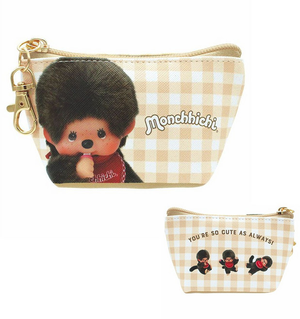 일본 정품 몬치치 파우치 미니 삼각 동전지갑
