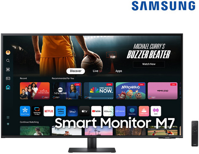 삼성전자 스마트모니터 M7 S43DM700 블랙 107.9cm 4K UHD