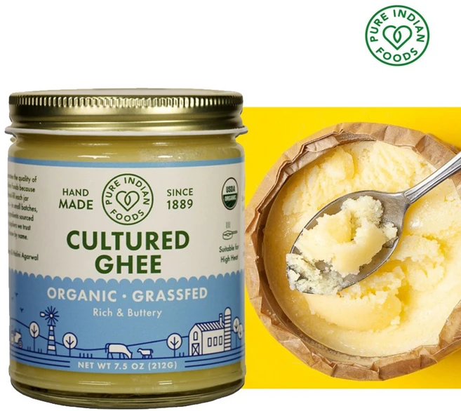퓨어 유기농 목초우 인디언 목초 사육 푸드 버터 발효 기버터, 1개, 212g - 쿠팡