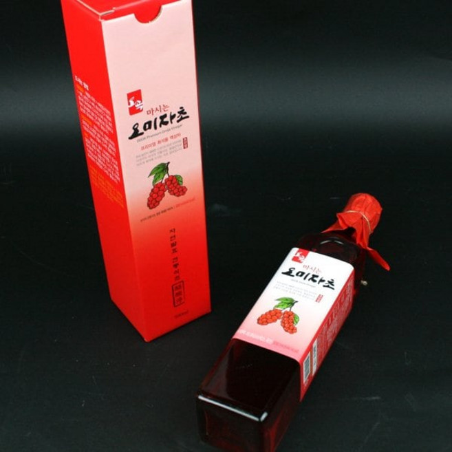 우리존 초산정 마시는 오미자초 500ml(500mlx1병)/식초명가 자연발효식초 홍초 미초 흑초, 우리존 초산정 마시는 오미자초 500ml(500mlx1