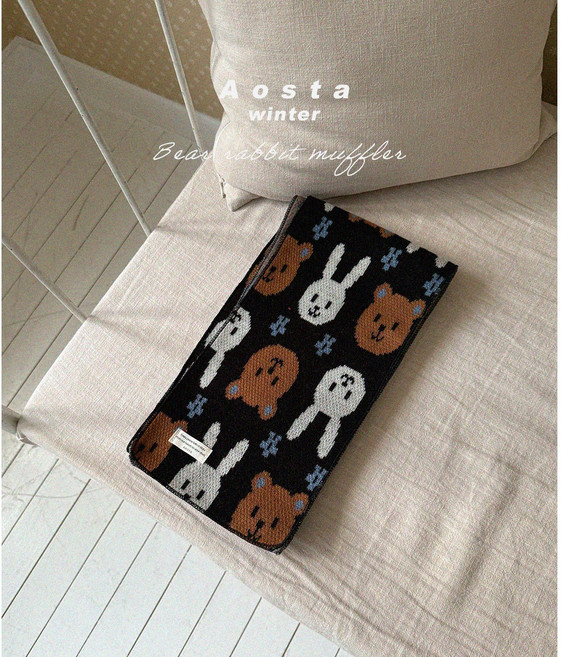 [당일출고] 아오스타 네네 목도리 / 겨울 따뜻한 유아 아기 머플러 넥워머