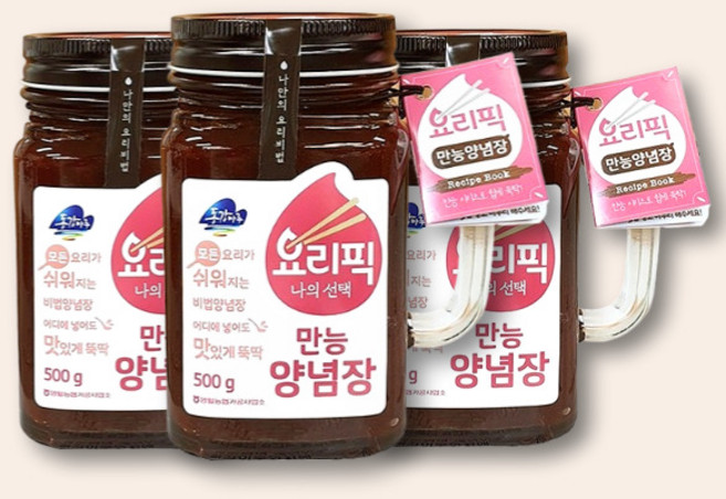 영월농협 동강마루 요리픽 만능 양념장 500g x 3병 볶음 무침 조림용 만능 소스, 3개