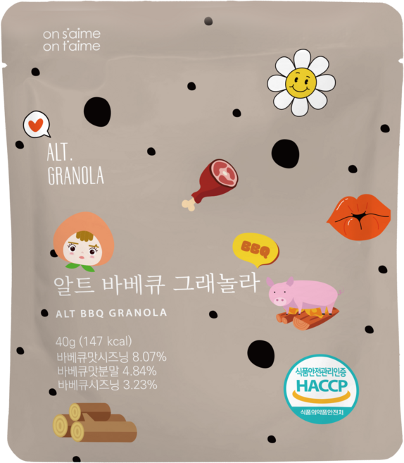 알트 바베큐 그래놀라, 10개, 40g