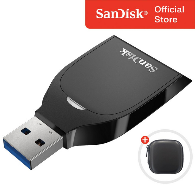 샌디스크 퀵플로우 SDDR-C731 SD카드 리더기 UHS-I + 보관 케이스 패키지