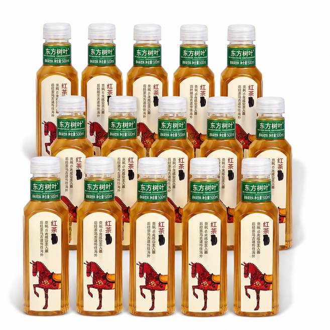 천천중국식품 동방수엽 홍차, 500ml, 15개