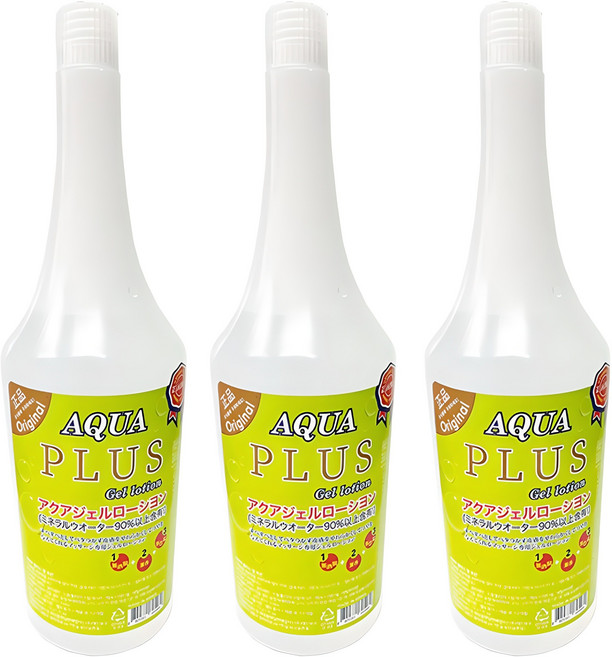 아쿠아 젤 로션 플러스, 450ml, 3개