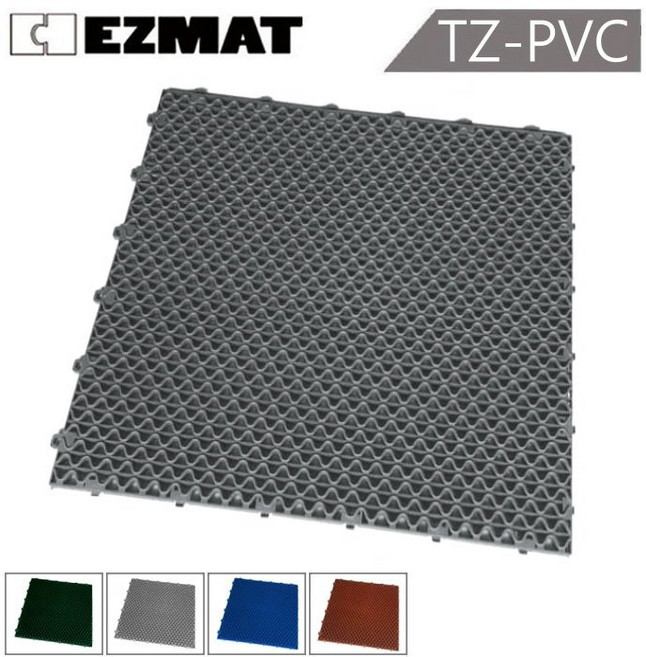 EZMAT 大興塑膠行 TZ-PVC 波浪紋止滑軟墊 防滑地墊 浴室/廁所止滑墊 防滑排水軟墊/地墊, 波浪藍色 PVC 1.0kg, 1個