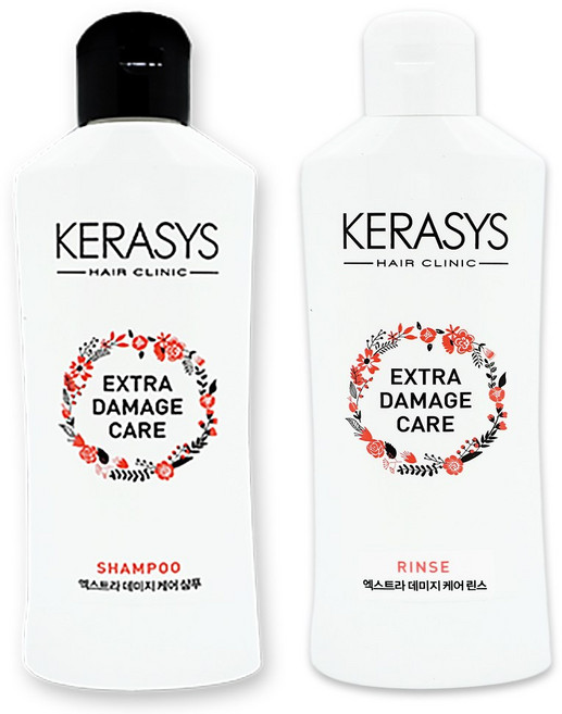 애경 여행용 휴대용 헬스 세트 2종 샴푸 린스, 1개