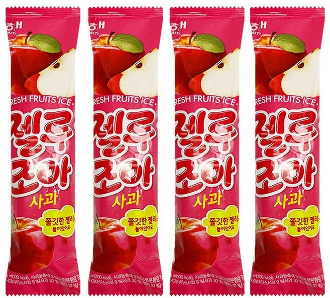 달쿨 추억의아이스크림 젤루조아 사과 쮸쮸바, 1박스