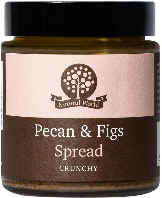 영국 뉴추럴월드 Nutural World Crunchy Pecan and Figs Spread 크런치 피칸 & 무화과 스프레드, 5개, 170g