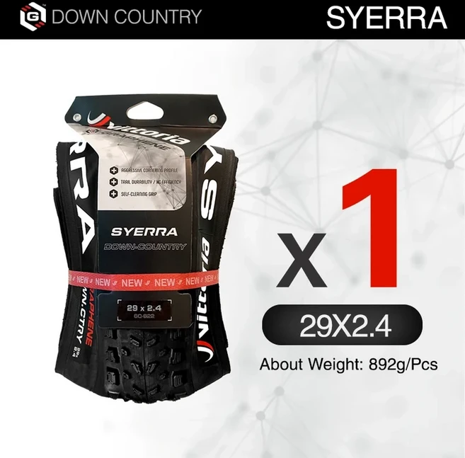 자전거타이어튜브 Vittoria-Mezcal/Barro/Peypte 바이크 타이어 29 인치 MTB 그래핀 2.0 튜브리스 접이식 XC 지형 29X2.35 펑크 방지, 1Pcs MEZCAL 2.35-B, 1개