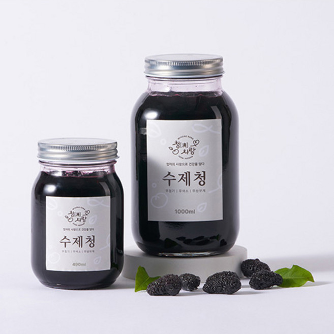 [명랑드림]유기농 명인의 수제 오디청 500ml, 1개, 500g