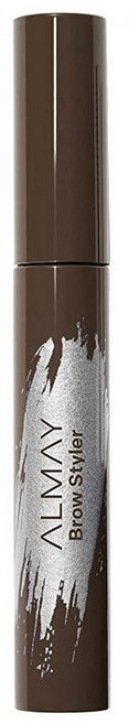 Almay 눈썹 스타일러 다크 브라운 8.5ml(0.29 액량 온스) 눈썹 마스카라, 1개, 미디움 브라운