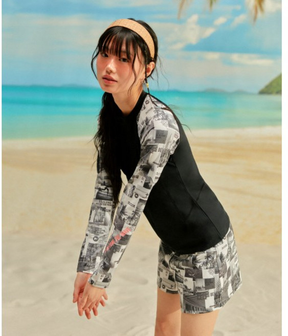 레노마수영복 여성 집업 래쉬가드 세트