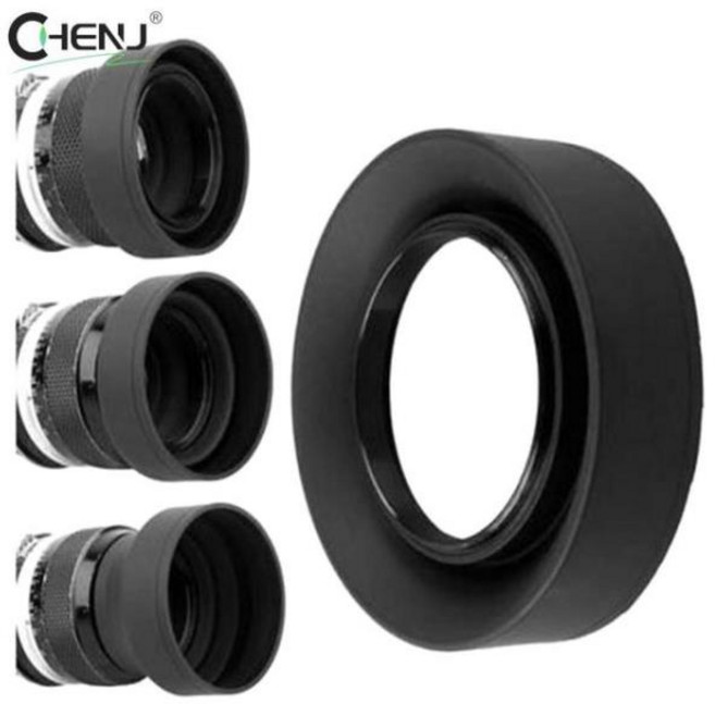 범용 접이식 고무 렌즈 후드 캐논 니콘용 3 단 49mm, [08] 77mm, 08 77mm, 1개