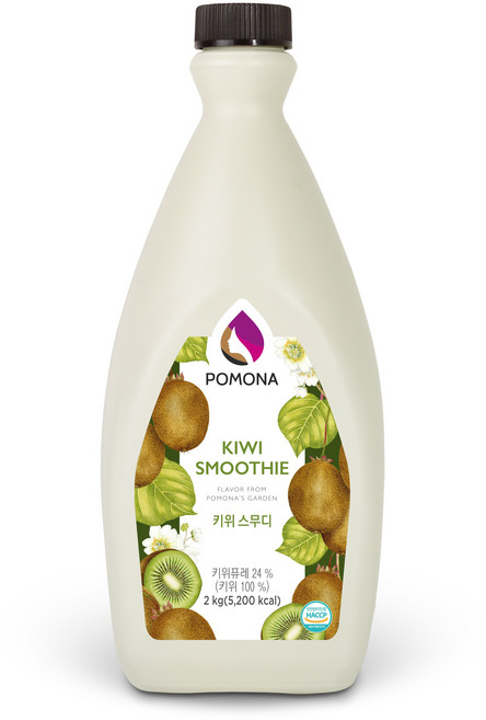 포모나 스무디 시럽 키위, 2kg, 2개