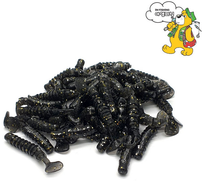 엘리게이터 비글 피라웜3인치 50마리쏘가리 꺽지 풀치전용, 49번, 1개